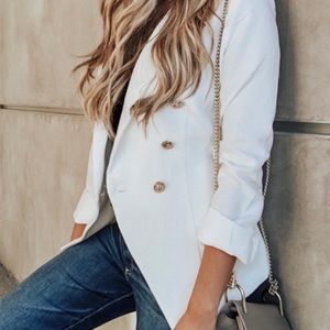 Vici Dolls Do + Be White Blazer (Never Worn/Tags)